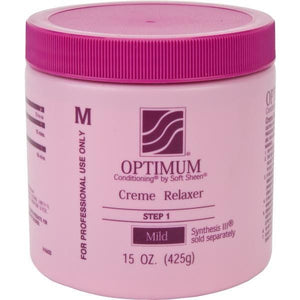Optimum Creme Relaxer Step 1 Mild Pink Jar 15 oz