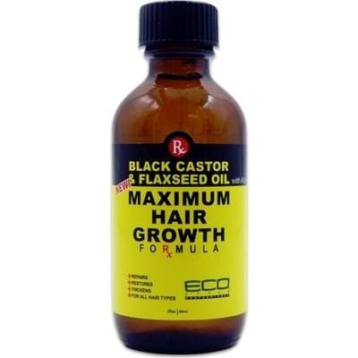 Eco Black Castor and Flaxseed Oil  Maximum Hair Growth 118 ml