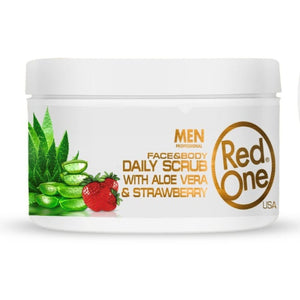 Redone Face and Body Men Daily Scrub Aloe Vera Strawberry 450 ml