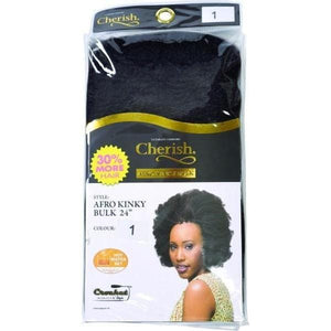 Cherish Afro Kinky Bulk 24 inch Colour 1