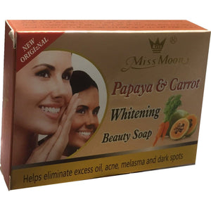Miss Moon Papaya and Carrot Whitening Beauty Soap 100 g