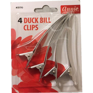 Annie 4 Duck Bill Clips
