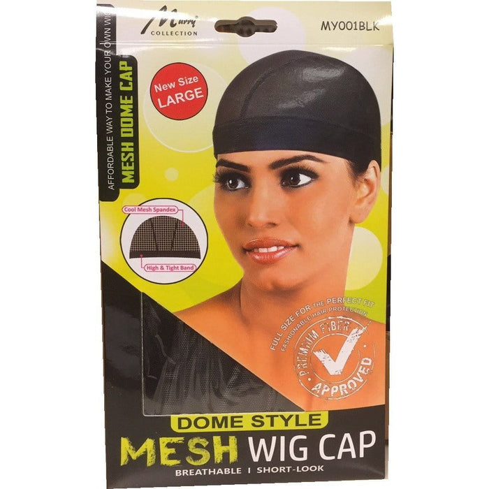 Murry Dome Style Mesh Wig Cap MY001BLK
