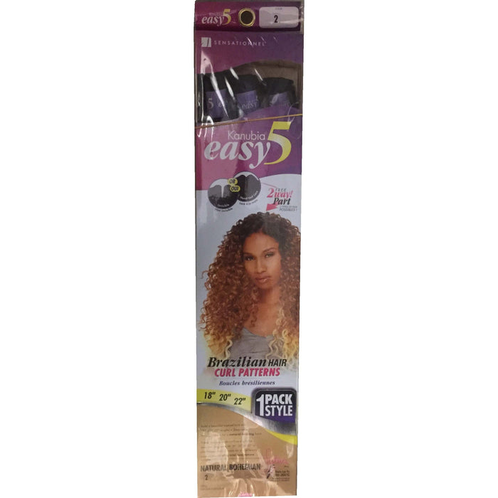 Sensationnel Easy 5 Brazilian Hair Curl Patterns Natural Bohemian Nummer 2