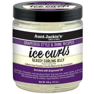 Aunt Jackie's Grapeseed Style & Shine Recipes ICE CURLS Glossy Curling Jelly 426 g