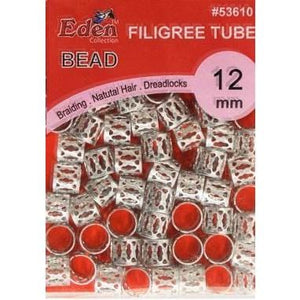 EDEN PVC FILGREE TUBES SILVER 12MM 53612