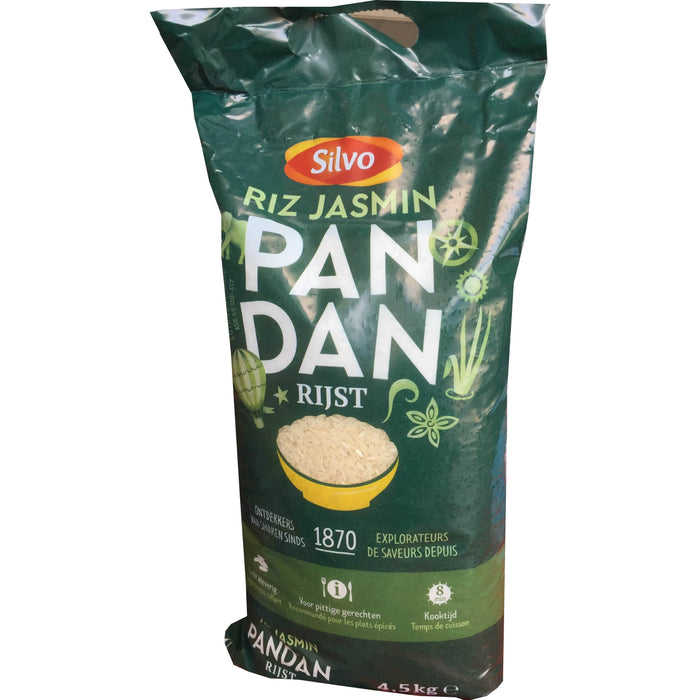 Silvo Pandan Jasmin Rijst 4,5 kg