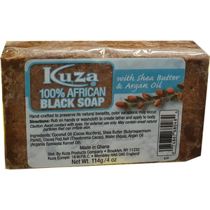 African Black Soap - Kuza African Black Soap Shea Butter Argan Oil 114 g