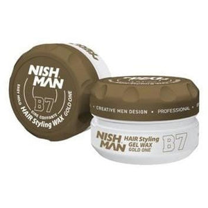 Nish Man Hair Styling Gel Wax Gold One B7 150 ml
