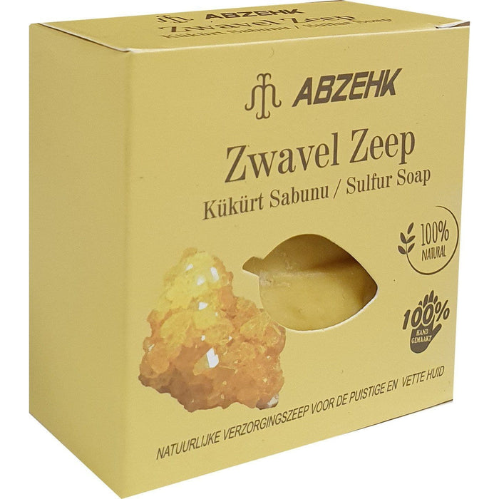 ABZEHK Zwavel  Zeep Sulfur Soap Pure Natural 125g