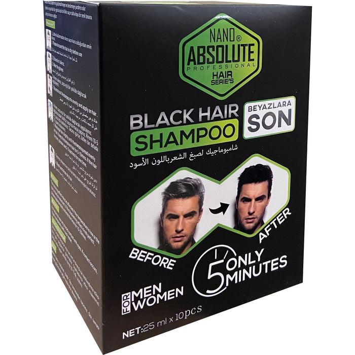 Nano Absolute Black Hair Shampoo 5 minutes